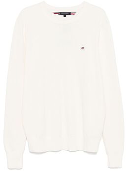 Tommy Hilfiger: Белый свитер 