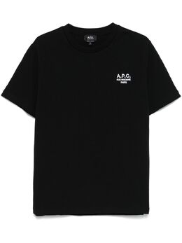 A.P.C.: Чёрная футболка  Rue Madame