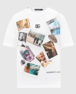 Dolce&Gabbana: Белая футболка 