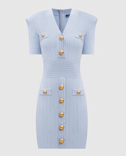 Balmain: Голубое платье 
