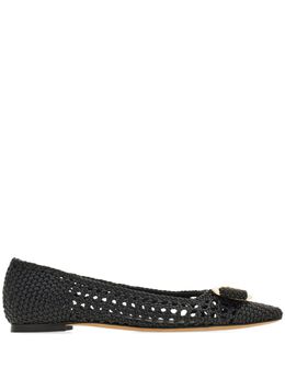 Ferragamo: Чёрные балетки  Vara