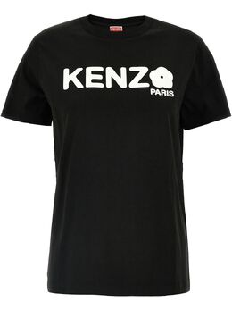 Kenzo: Футболка с цветочным принтом 