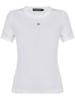 Dolce & Gabbana: Белая футболка  T