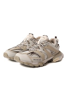 Balenciaga: Бежевые кроссовки  Track