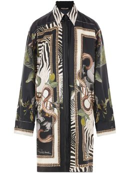 Roberto Cavalli: Рубашка с принтом 