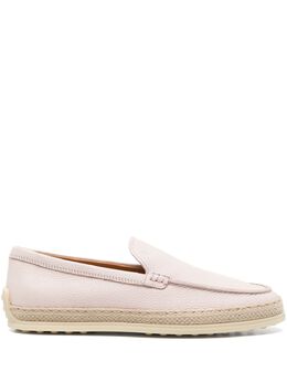 Tod's: Светлые лоферы 
