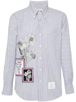 Thom Browne: Рубашка с растительным принтом 