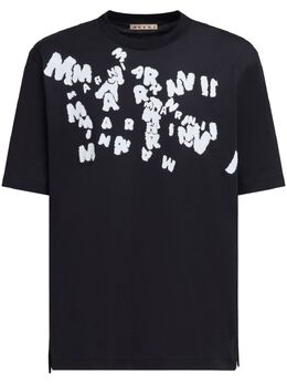 Marni: Футболка с принтом 