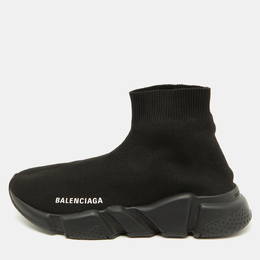 Balenciaga: Чёрные мокасины  Speed Trainer