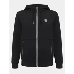 EA7 EMPORIO ARMANI: Чёрная толстовка 