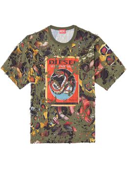 Diesel: Зелёная футболка 