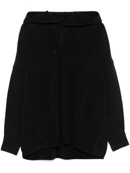 Homme Plissé Issey Miyake: Чёрная толстовка 