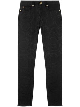 Versace: Чёрные джинсы 