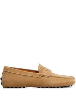 Tod's: Бежевые туфли  Gommino