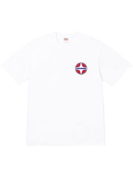 Supreme: Белая футболка  Hysteric Glamour