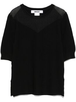 DKNY: Прозрачная футболка 