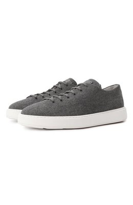 Santoni: Тёмные кеды  Cleanic