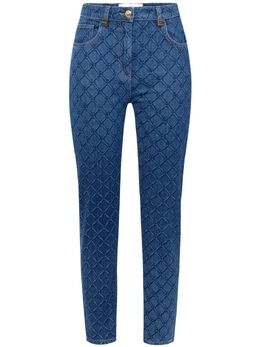 Elisabetta Franchi: Джинсы с принтом 