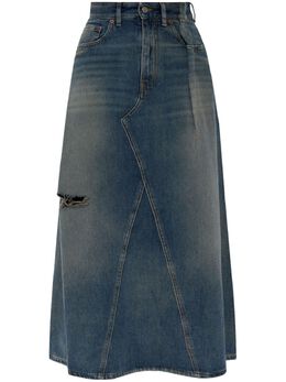 MM6 Maison Margiela: Голубая юбка 