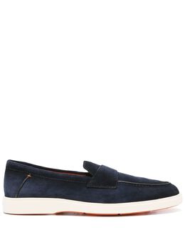 Santoni: Синие туфли 