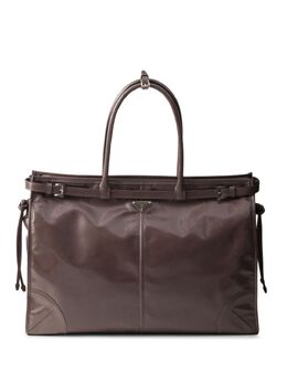 Prada: Коричневая сумка-шоппер 