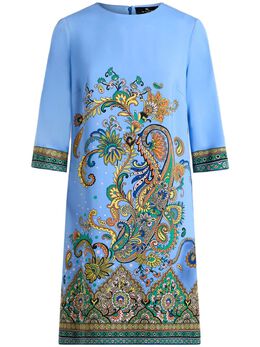 ETRO: Платье с растительным принтом 