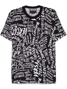Versace Jeans Couture: Чёрная футболка 