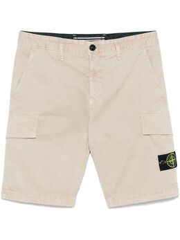 Stone Island: Бежевые шорты  Compass