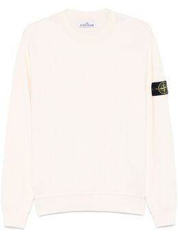 Stone Island: Бежевый свитер  Compass