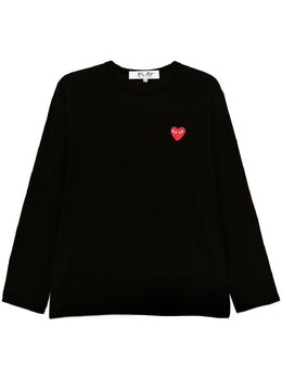 Comme Des Garçons Play: Чёрная футболка  Heart