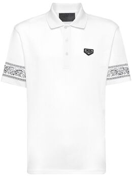 Philipp Plein: Белое поло  Gothic Plein