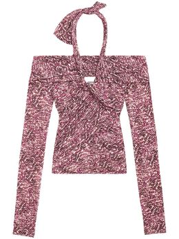 ISABEL MARANT: Фиолетовый топ 