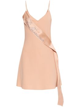Blumarine: Бежевое платье 