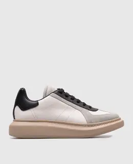 Alexander McQueen: Сірі кросівки  Oversized