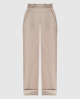 Max Mara: Бежевые брюки 