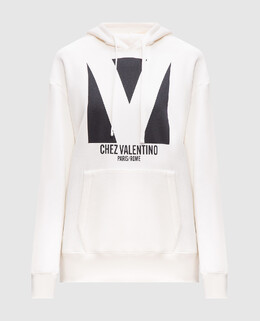 Valentino: Белая толстовка 