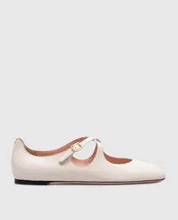 Bally: Белые балетки 