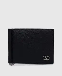 Valentino: Чёрный картхолдер  VLogo Signature