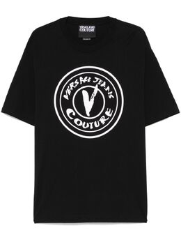 Versace Jeans Couture: Чёрная футболка 