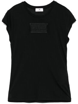 Elisabetta Franchi: Чёрная футболка 