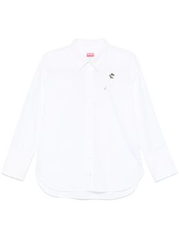 Kenzo: Рубашка с растительным принтом 