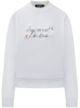 DSQUARED2: Белый свитшот 