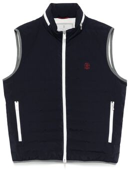 Brunello Cucinelli: Синий жилет 