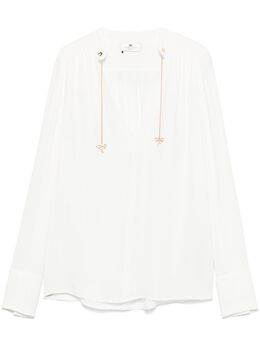 Elisabetta Franchi: Белая блуза 