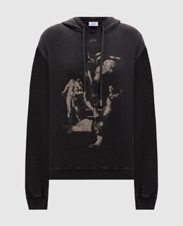 Off-White: Серая толстовка 