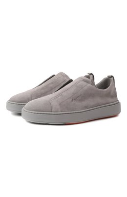 Santoni: Серые кеды  Cleanic