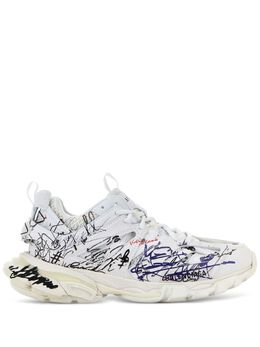Balenciaga: Белые кроссовки  Track