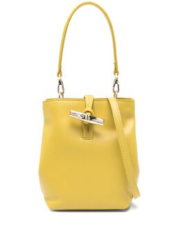 Longchamp: Жёлтая сумка  Roseau