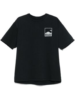 RHUDE: Чёрная футболка 