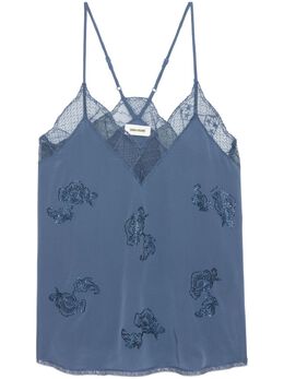 Zadig&Voltaire: Голубой топ  Christy